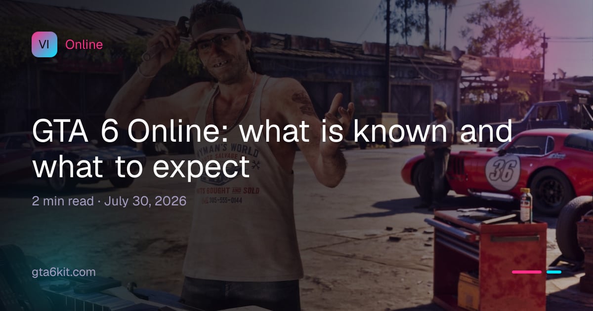 GTA 6 Online: what is known and what to expect