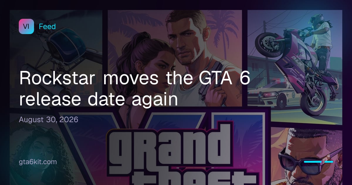 Rockstar moves the GTA 6 release date again