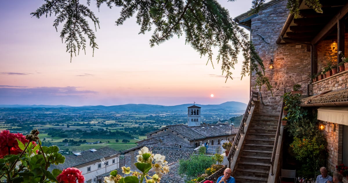 Terrace Dinner in Assisi