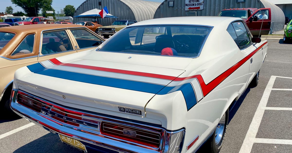 1970 AMC Rebel - The Machine - muscle car in white with RWB trim 4-speed AMO 2024 meet 3of7
