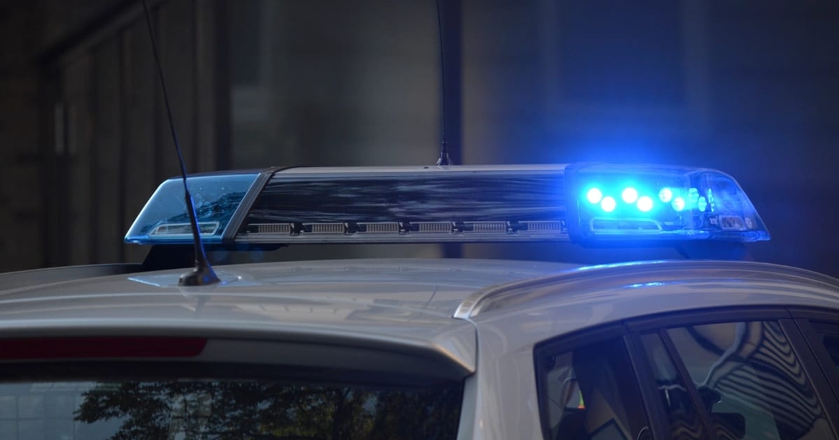 Blue emergency lightbar model Hella
